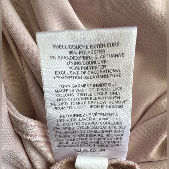 Express  V-Neck Pink Ruffled Peplum Camisole - Picture 11 of 11